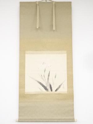 木本大果筆　花　肉筆紙本掛軸　□z